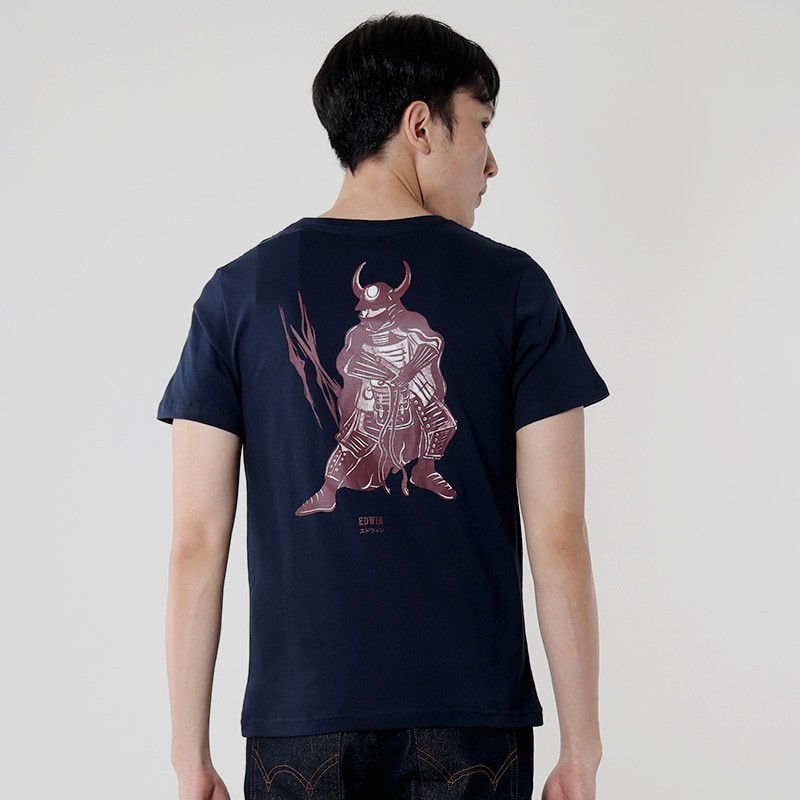 Edwin Unisex 3.0 Limited Edition T-Shirt Samurai Navy Lengan Pendek - Man