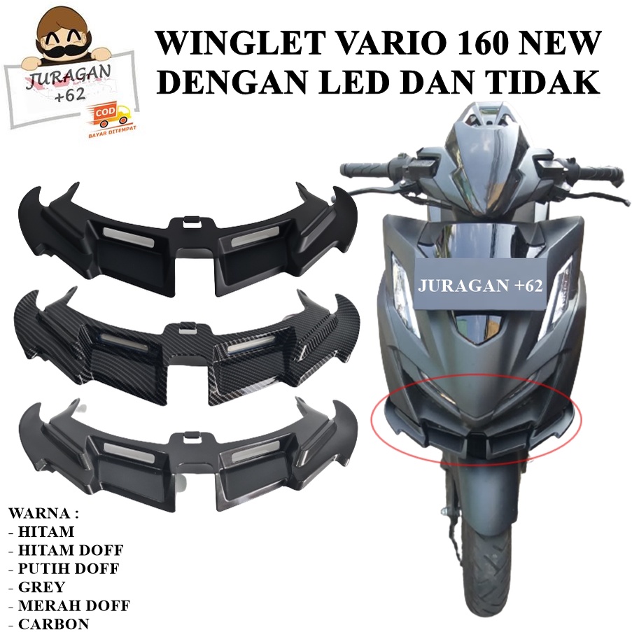 WINGLET VARIO 160 ABS CBS NEW LAMPU LED WINGLED