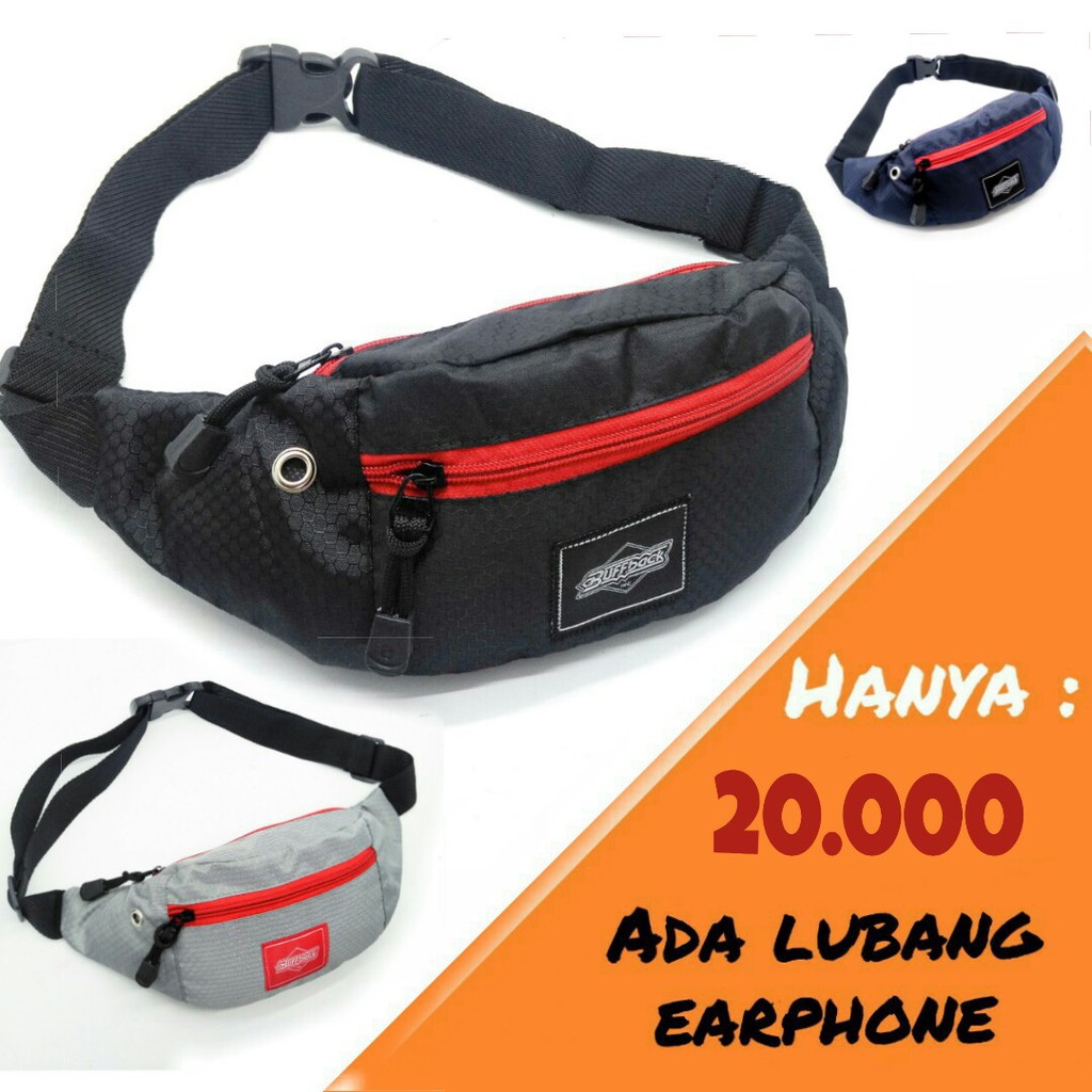 NEW BAG !!! Tas waistbag pria dan wanita / mini tawon advanture outdoor