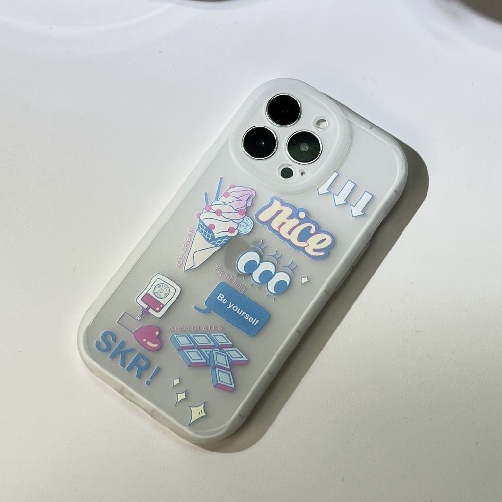 Soft Case Bahan TPU Kulit Bentuk Oval Untuk iPhone 13 13pro 13prm 11 7Plus 8Plus Xr XS 13 12 Pro Max