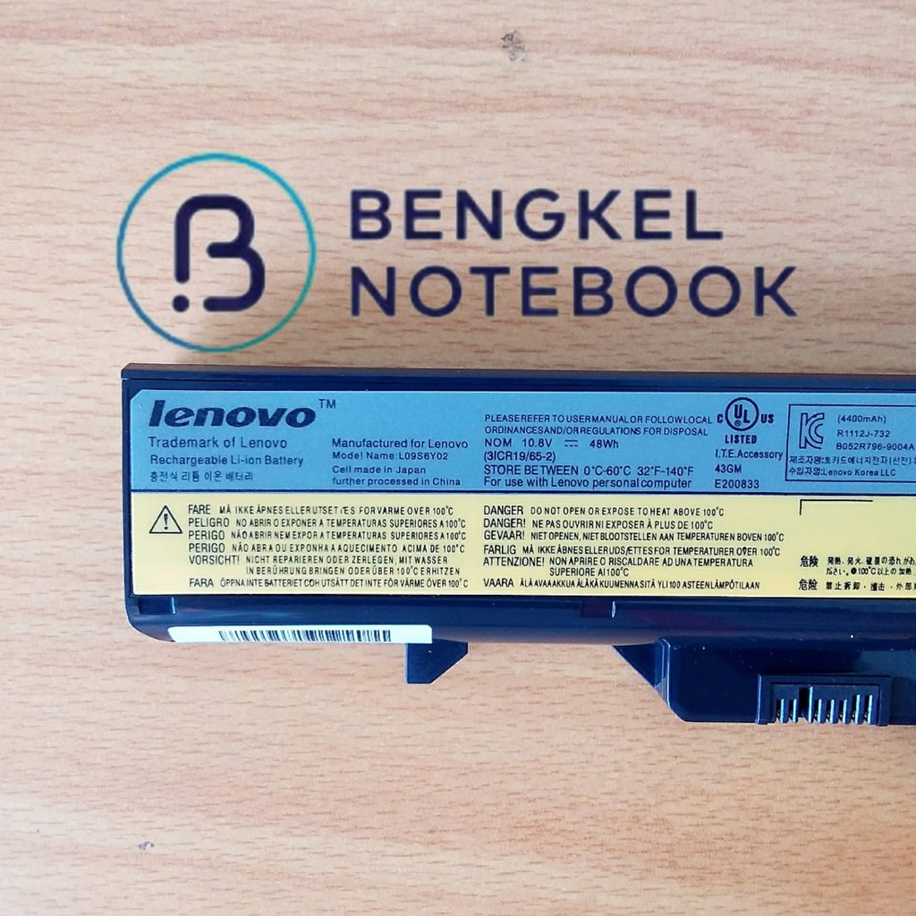 Baterai Laptop Lenovo IdeaPad B475 B570 Z460 Z470 G470 G475 V370 V360 57Y6454 57Y6455 L09C6Y02 L09M6Y02 L09S6Y02 L10C6Y02 L10P6Y22 LO9L6Y02 LO9S6Y02