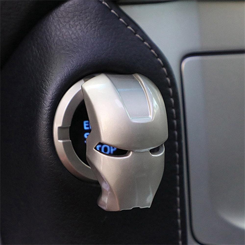 Saklar Tombol Start Switch Nanas Cover 3D Aksesoris Keren Suku Cadang Mobil Besi Interior Mesin Pengapian