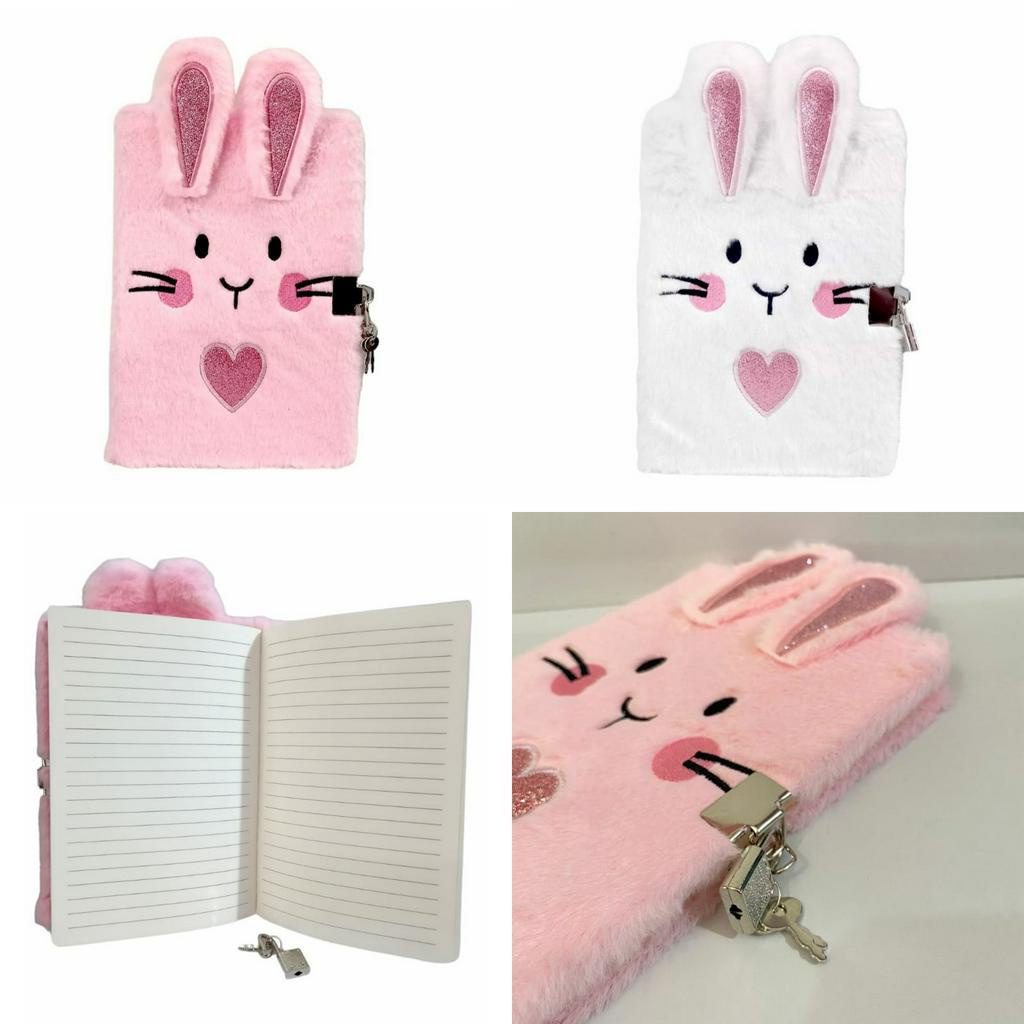 Notebook Buku Gembok Bunny Rabbit Lock Diary Gembok anak Perempuan so cute for gifts