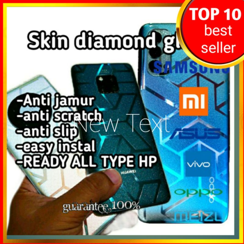 garskin hp anti jamur techno pova /spark /camon /phantom /pop glitter Transform