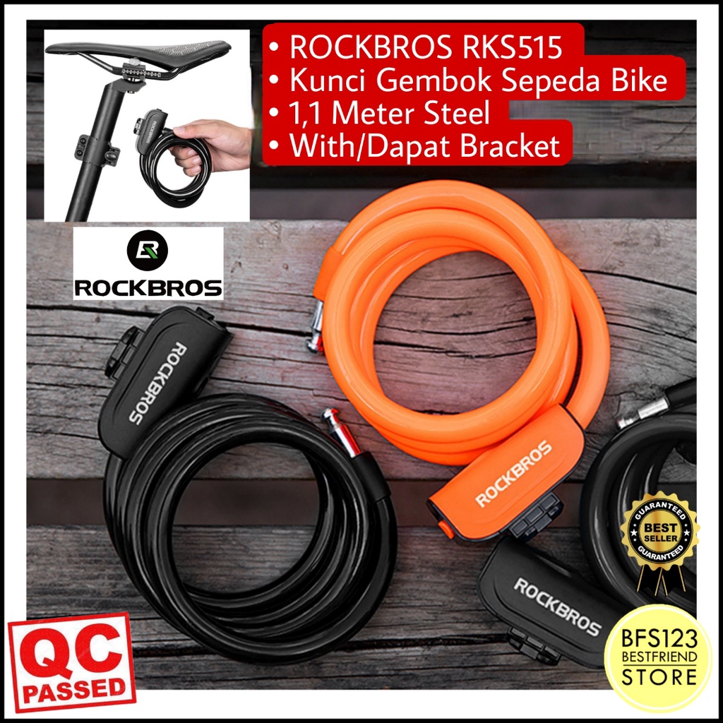 ROCKBROS RKS515 Kunci Gembok Sepeda Bike 1,1 Meter Steel With Bracket