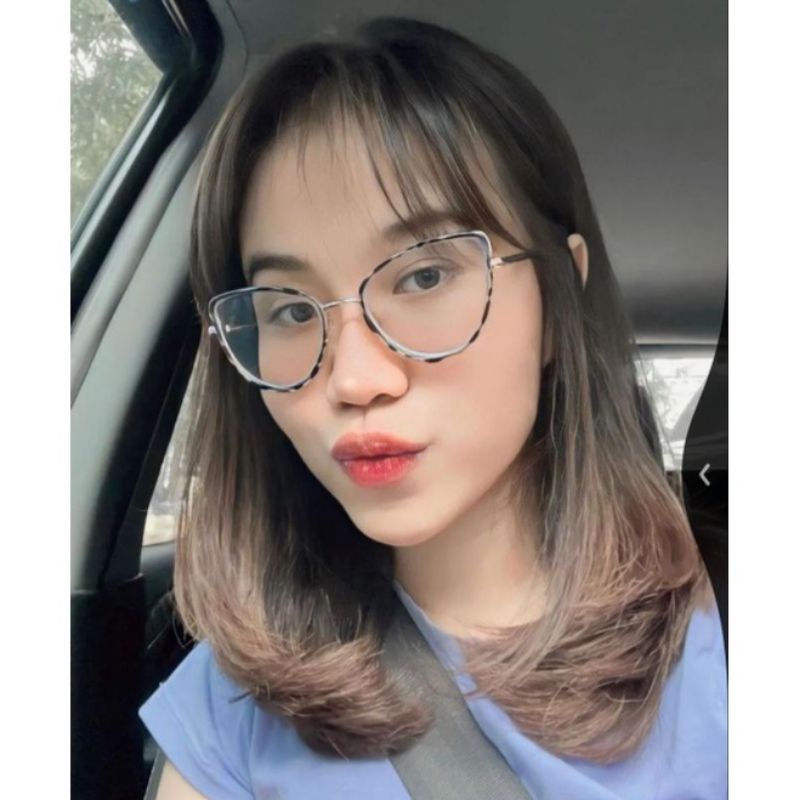 FRAME KACAMATA FASHION BLUERAY DAN PHOTOCROMIC WANITA CAT EYE 98525