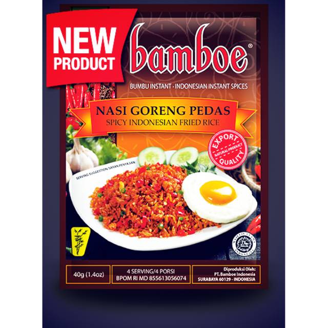 

NASI GORENG PEDAS BAMBU BAMBOE. exp des 2025