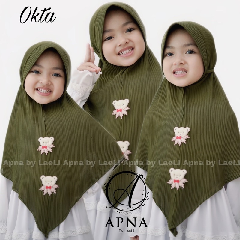 Harga Jilbab Anak Okta/ Jilbab anak plisket lucu murah