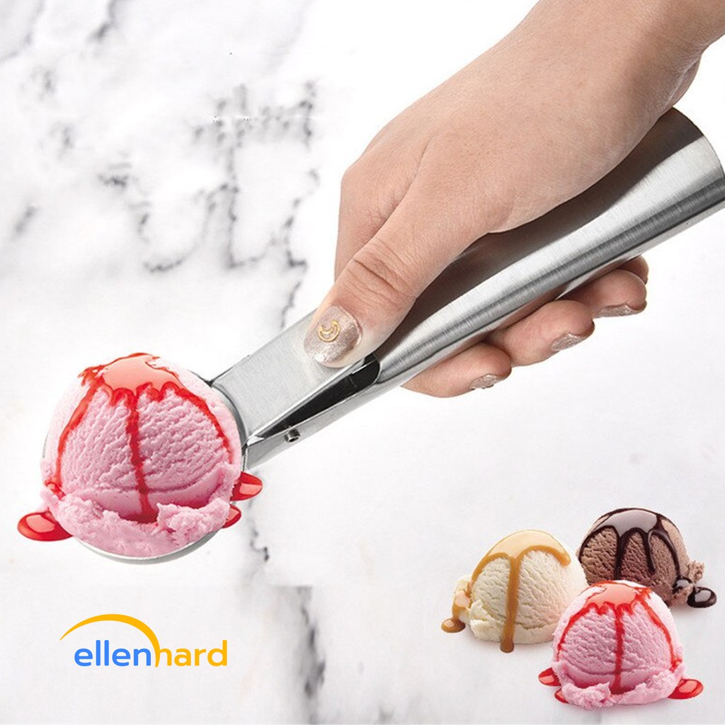 Sendok Es Krim Scoop Ice Cream Spoon Scop Takar Gula Kopi Stainless Steel