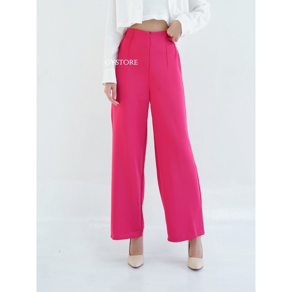 Celana Kulot Highwaist Messi 68 | Celana Kasual | Celana Formal | Celana Kulot Scuba