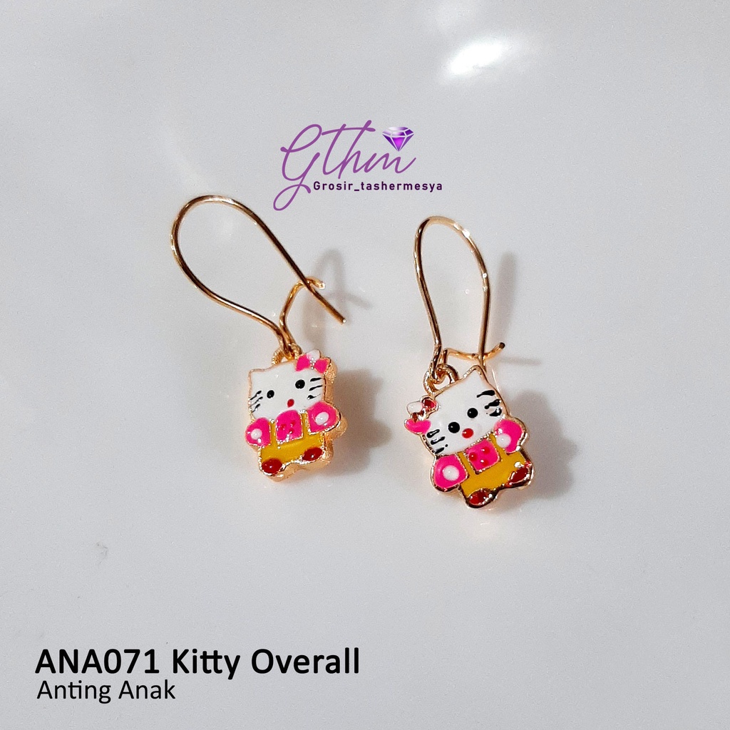 Anting Anak Kitty Overall Gold Plated Jewelry Perhiasan Fashion Import Kualitas Premium Anti Karat bisa dipakai sehari-hari ANA071