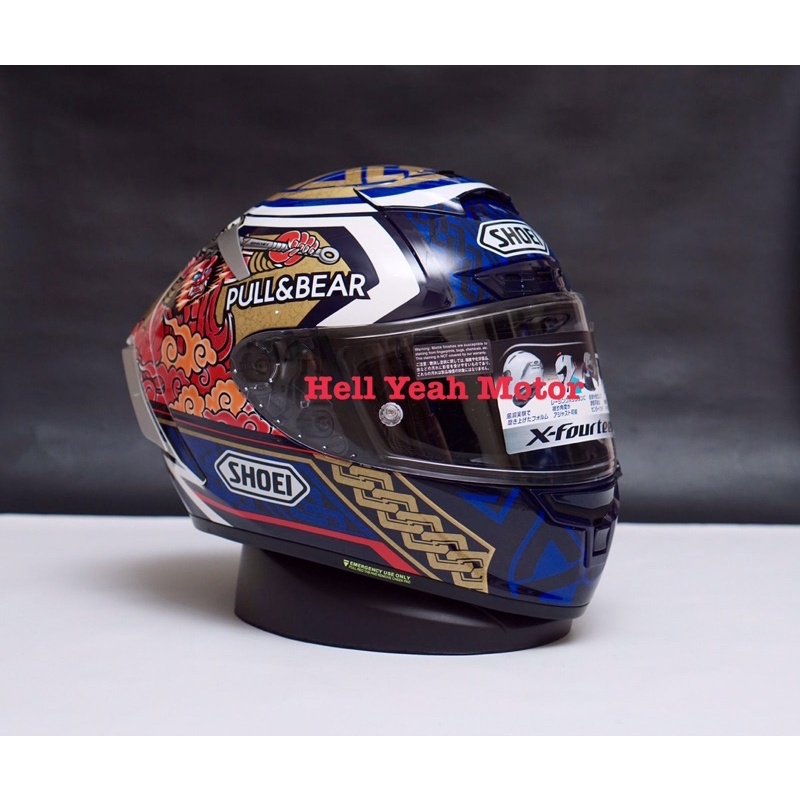 Clone Shoei X14 Motegi 2 3 Edition Shoei x14 Clone 1:1 BONUS Sarung Kepala