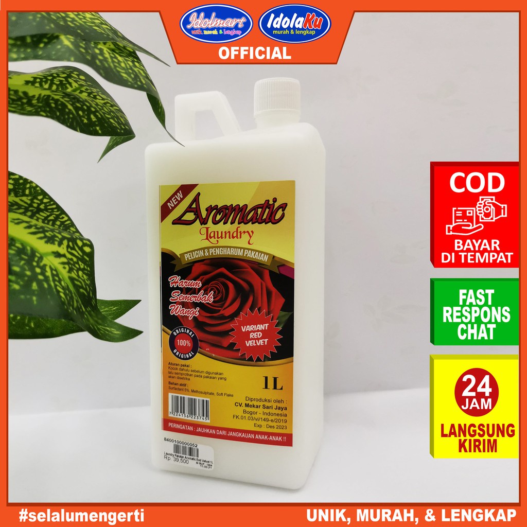 IDOLMART AROMATIC Pelicin &amp; Pengharum Pakaian 1000 ml Pewangi Loundry Original Idolmart Surabaya