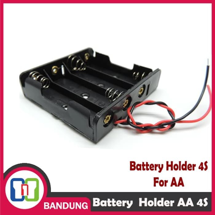 CNC KOTAK BATERAI AA TEMPAT BATTERY 4X1 TEMPAT BATRE 1,5V AA 4S