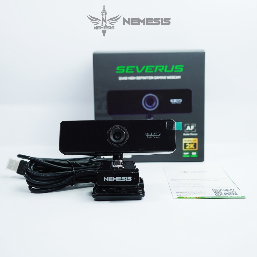 WEBCAM NYK A96 SEVERUS QHD 2K 5MP 60Fps AUTO FOCUS RESMI ORIGINAL