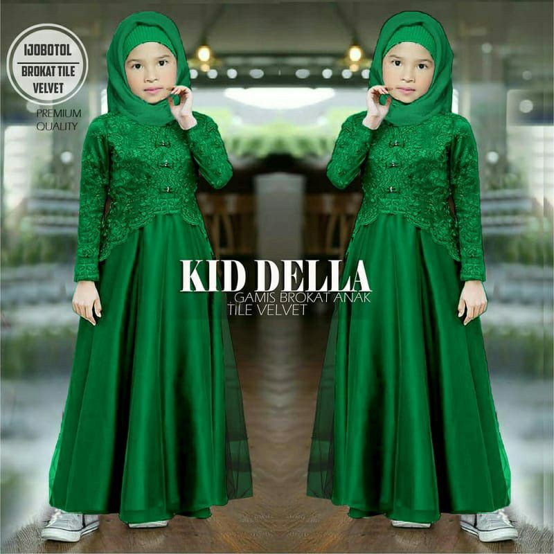 PCS MAXY DELLA KID FASHION GAMIS ANAK PEREMPUAN BAHAN BRUKAT JC