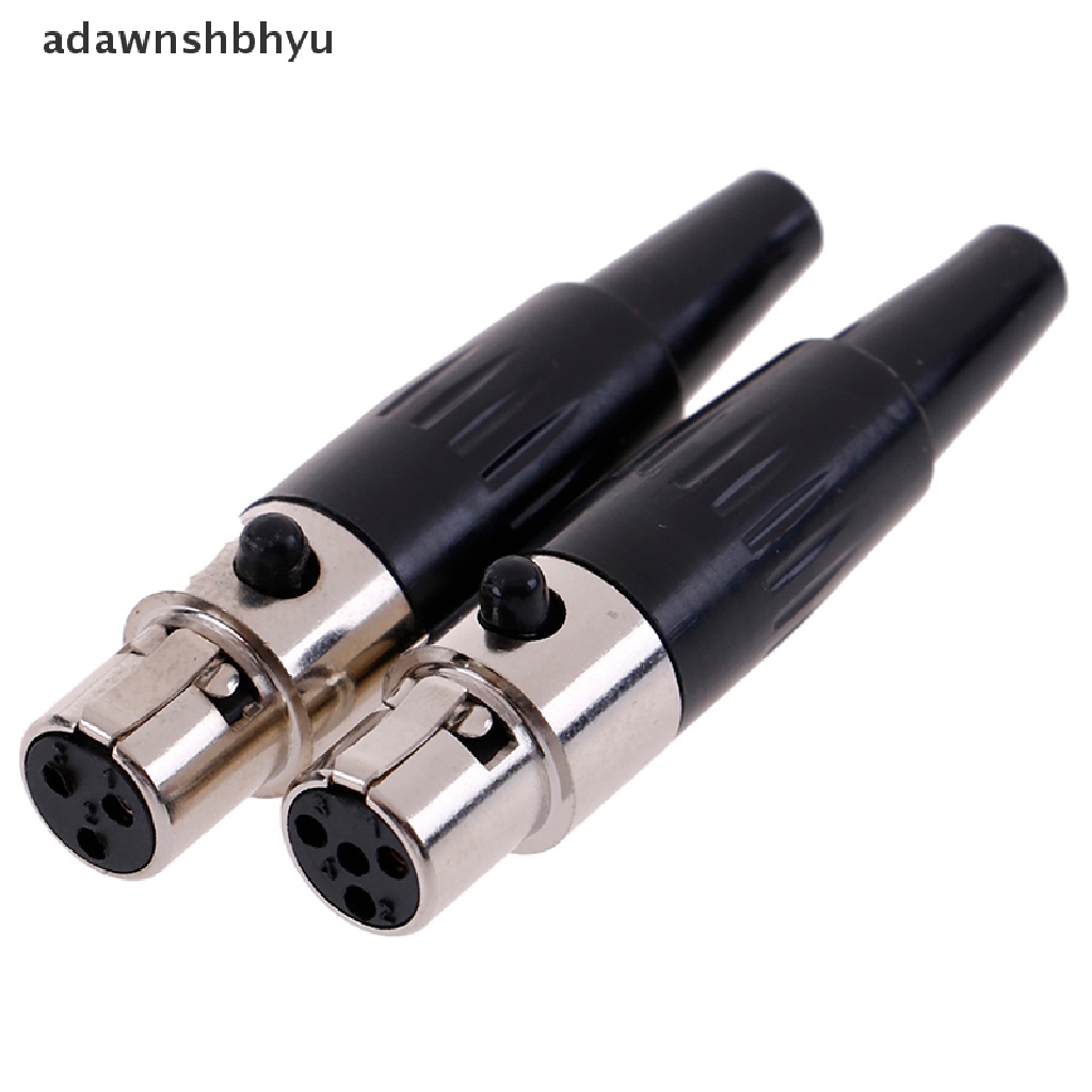 Adawnshbhyu 1Pc Konektor Mikrofon Audio XLR Mini 34pin Female Plug XLR Kecil Untuk MIC