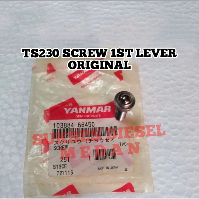 TS230 1st Adjusting Governor Lever Mesin Diesel Yanmar Original