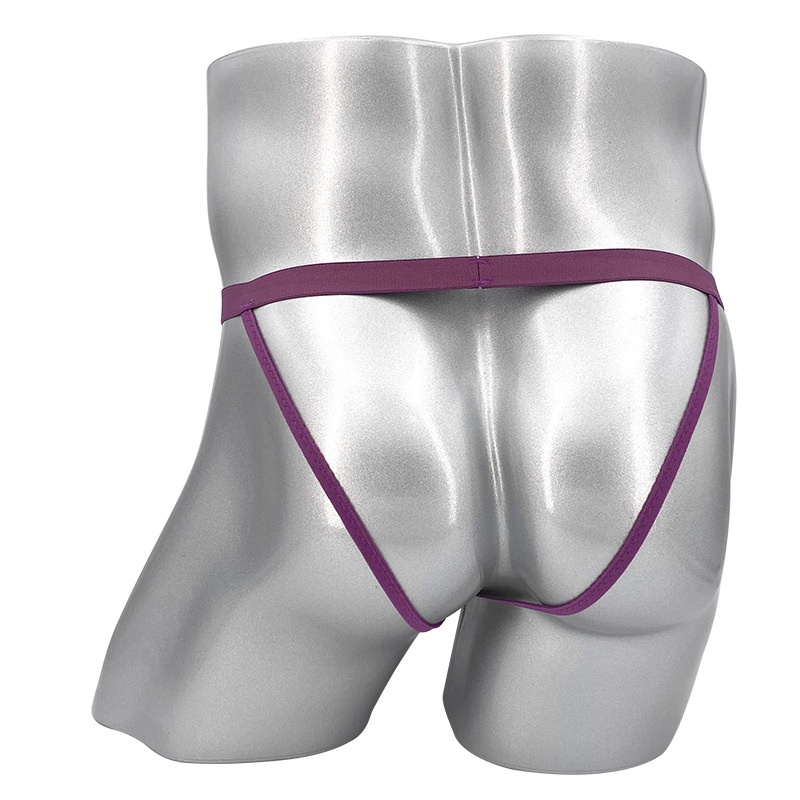 G String Pria Tipis Sexy Thong Mini Besain belakang berongga Celana Dalam Brief Y058