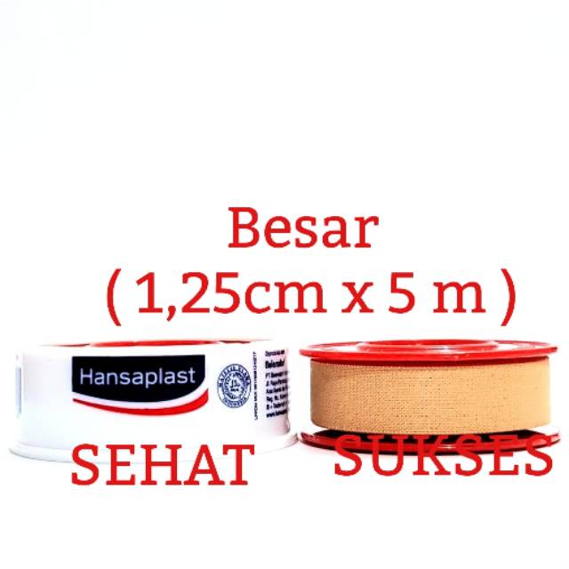 HANSAPLAST PLESTER ROLL - 1.25CM X 5 M (BESAR)