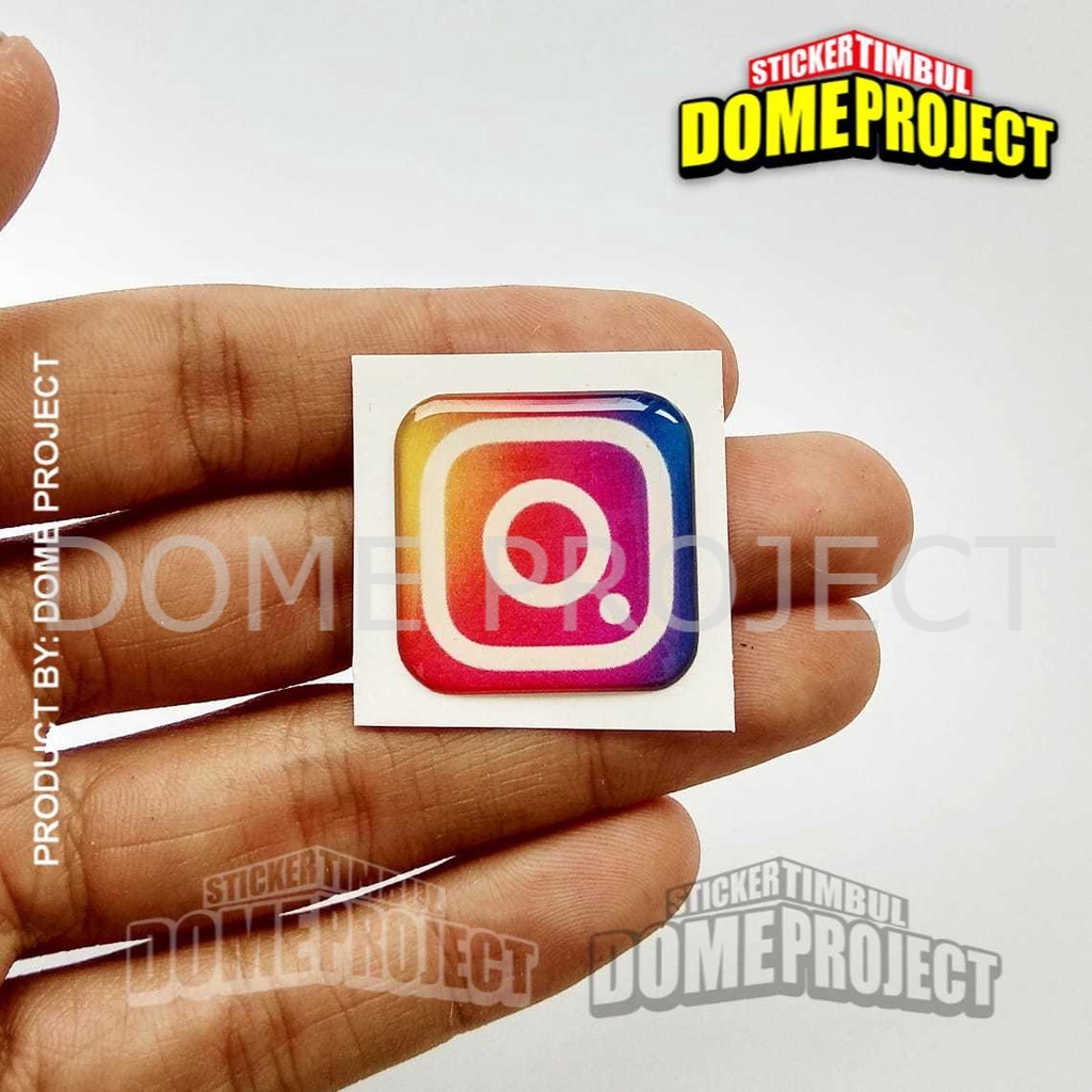 IG ICON Emblem Stiker Resin Aksesoris Casing PC dan laptop