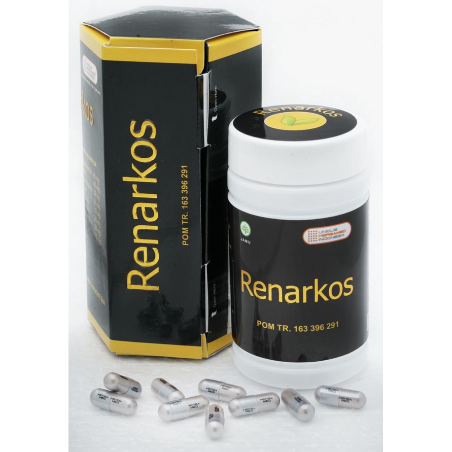 Herbamed RENARKOS Obat Detoksifikasi Paru Paru Herbal Batuk Sinusitis Anti Radikal Bebas Melancarkan Pernafasan