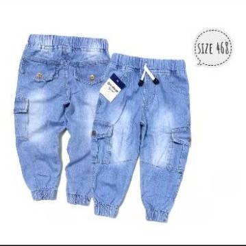 Joger Jeans Anak Cargo 1-8 Tahun