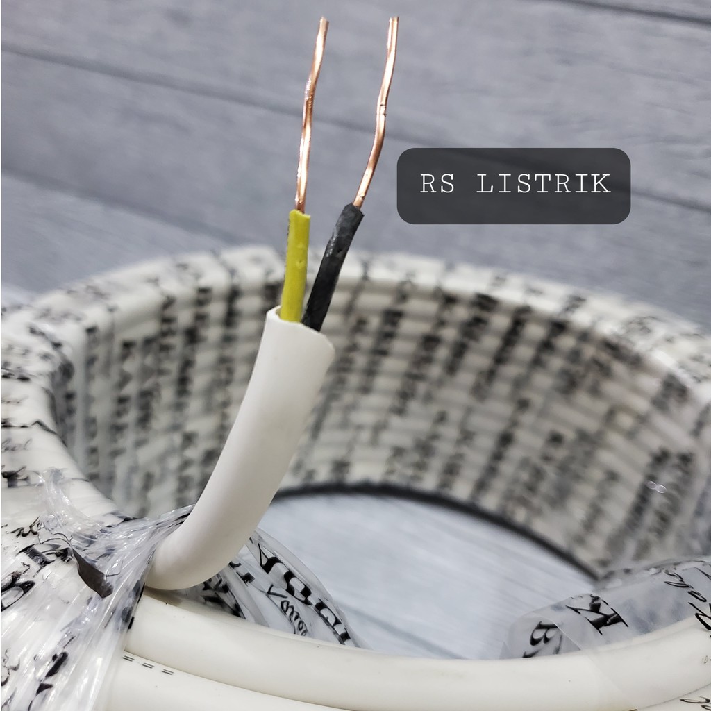 KABEL KAWAT KABEL Listrik Kabel NYM Kabel AUDIO 2 x 1.5 Panjang 50 Yard Harga 1 roll