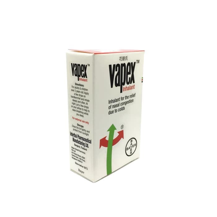 Vapex Vape Inhalant Inhalan Minyak Flu Pilek Hidung Tersumbat Original