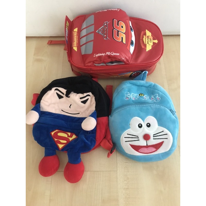 Preloved Bag Tas karakter lucu Balita The Cars - Superman - Doraemon