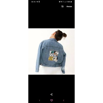 AMR ORIGINAL, MICKY JAKET JEANS, preloved 1x pakai like new