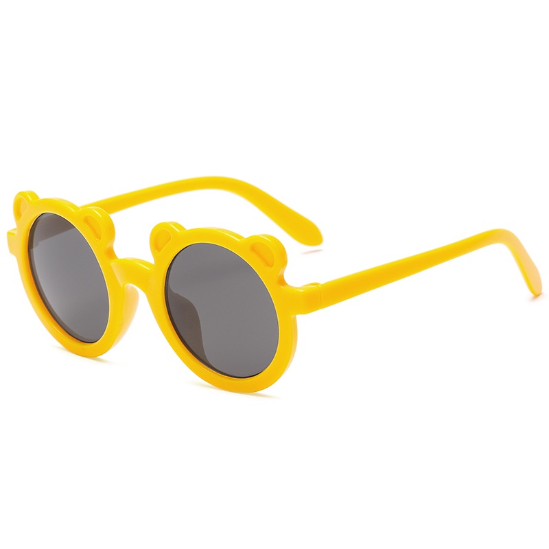 Kacamata Anak Beruang Fashion Telinga Beruang Kaca Mata Hitam High Quality Kids Sunglasses Kaca Mata Murah Import TOSERBA-KUNING
