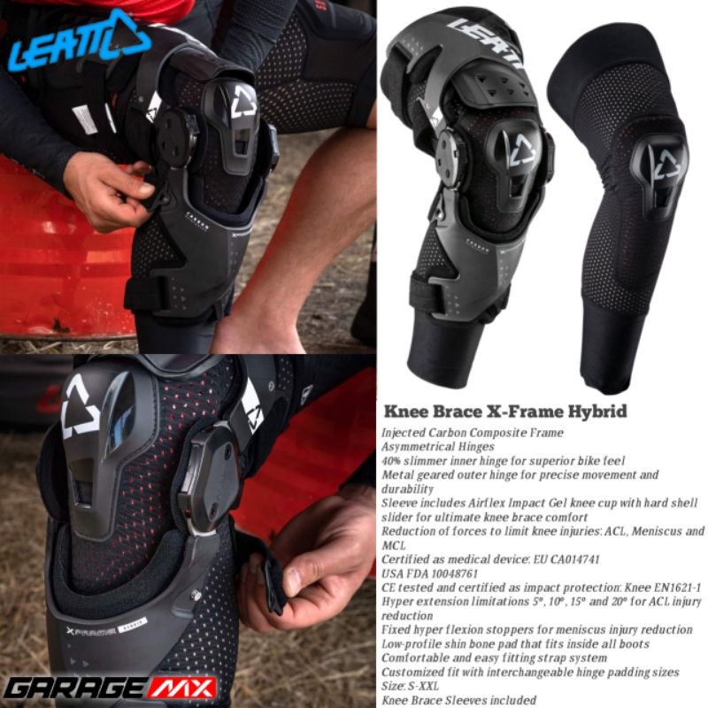 KNEE BRACE LEATT XFRAME HYBRID