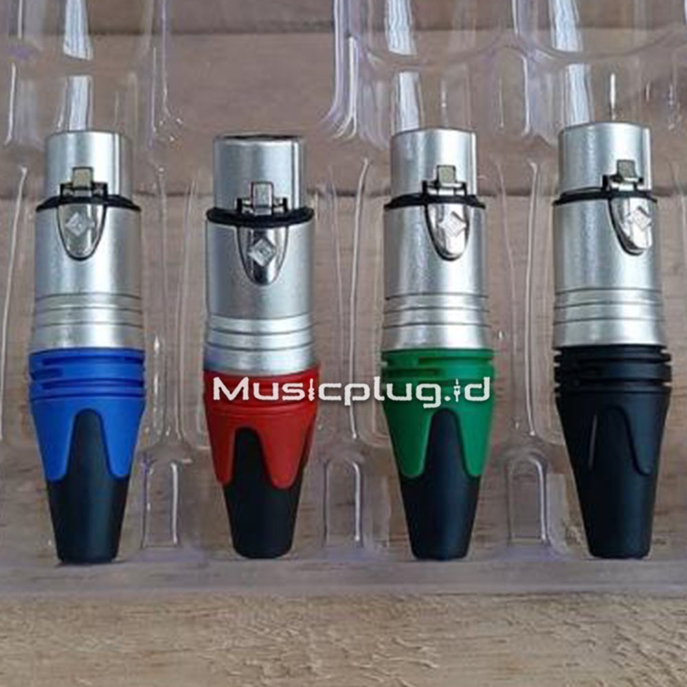 Jack Jek Canon XLR 3Pin 3 Pin Female Cewek Geisler Original