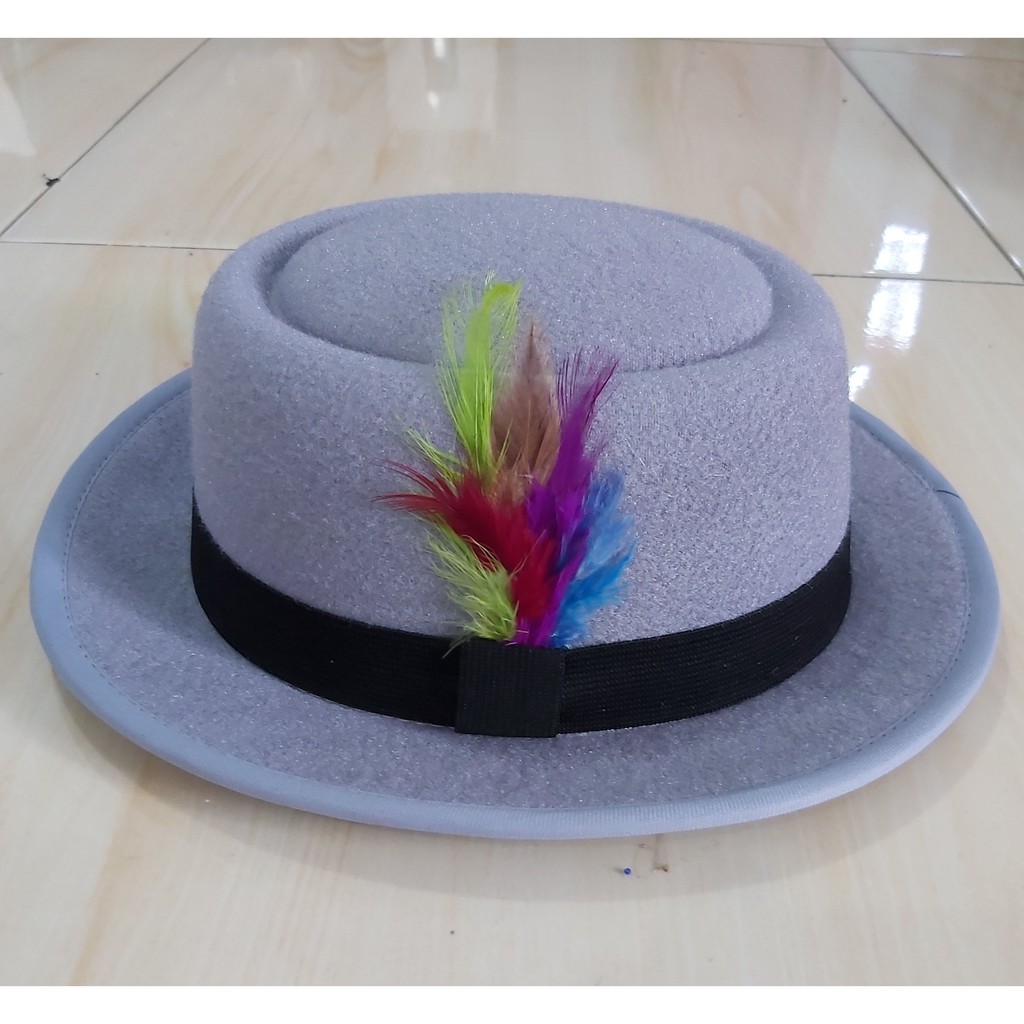 Topi fedora pork pie hat BULU