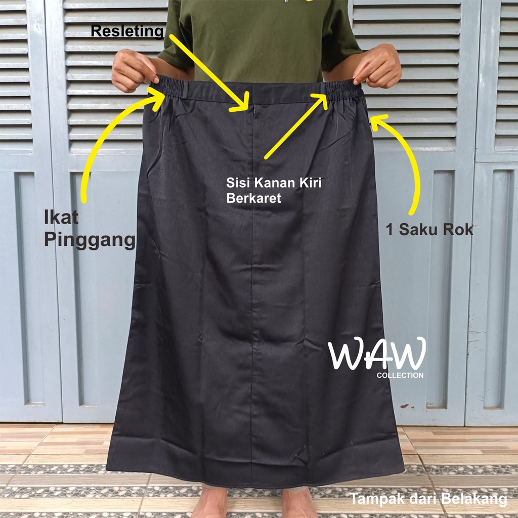 ROK KERJA A-LINE SUPER JUMBO FORMAL S - L12 HIGH QUALITY