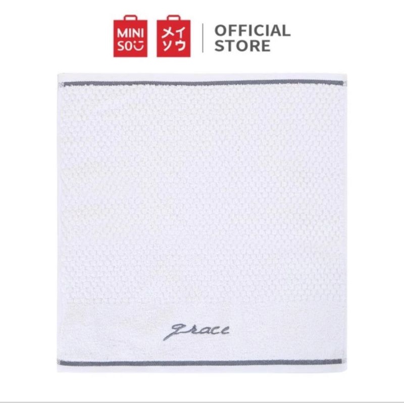 Handuk Embroidered Hand Towel Miniso