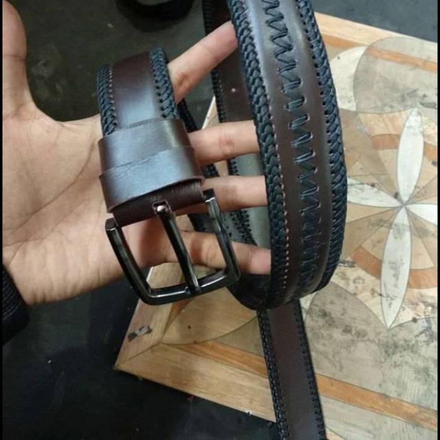 Sabuk kulit pria asli kulit