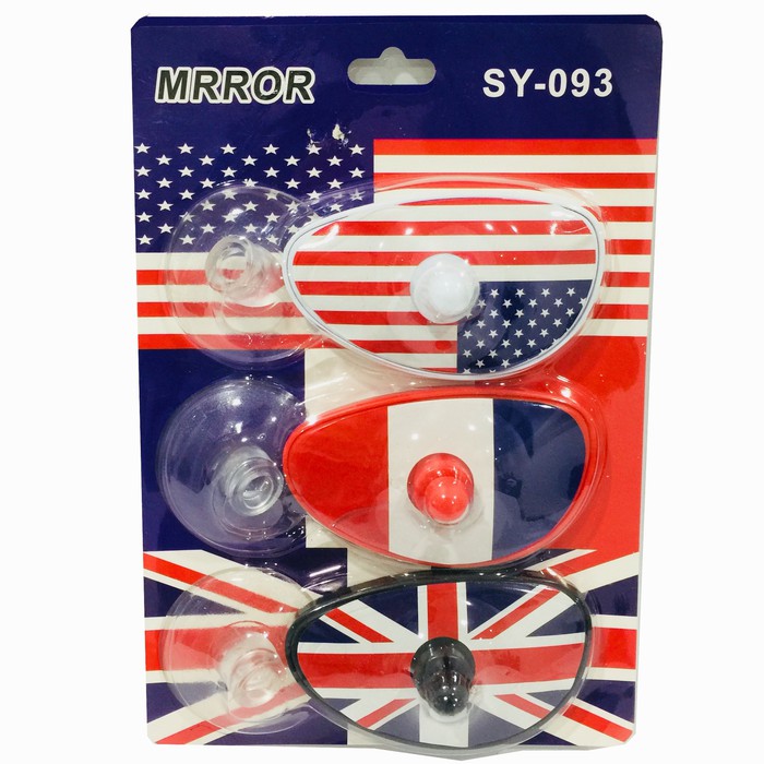 KACA SPION / SPOT MIRROR SY093 3 PCS KACA BENDERA UNIVERSAL