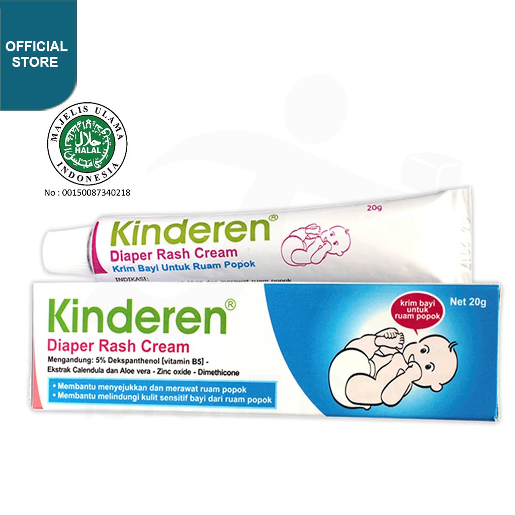 Kinderen Diaper Rash Cream Baby Krim Ruam Popok Bayi 20g