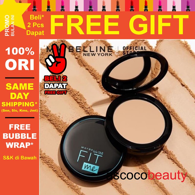 Maybelline [ ED 2025 - 2026 ] Fit Me 12 Hour Oil Control Compact Powder Bedak Padat Pwd  ✰ ascocobeauty ✰