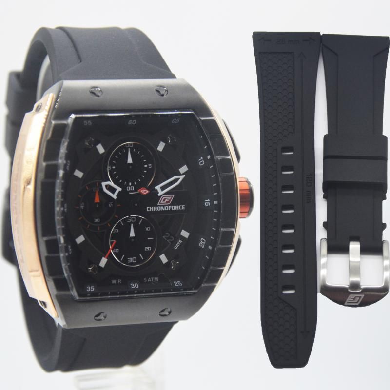TERBARU JAM TANGAN PRIA CHRONOFORCE 5329MBR FREE STRAP CADANGAN 1PCS ORIGINAL GARANSI RESMI 1 TAHUN