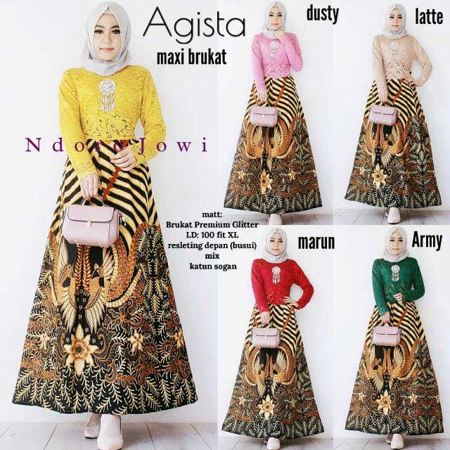 Agista maxi brukat. Maxi dress brukat