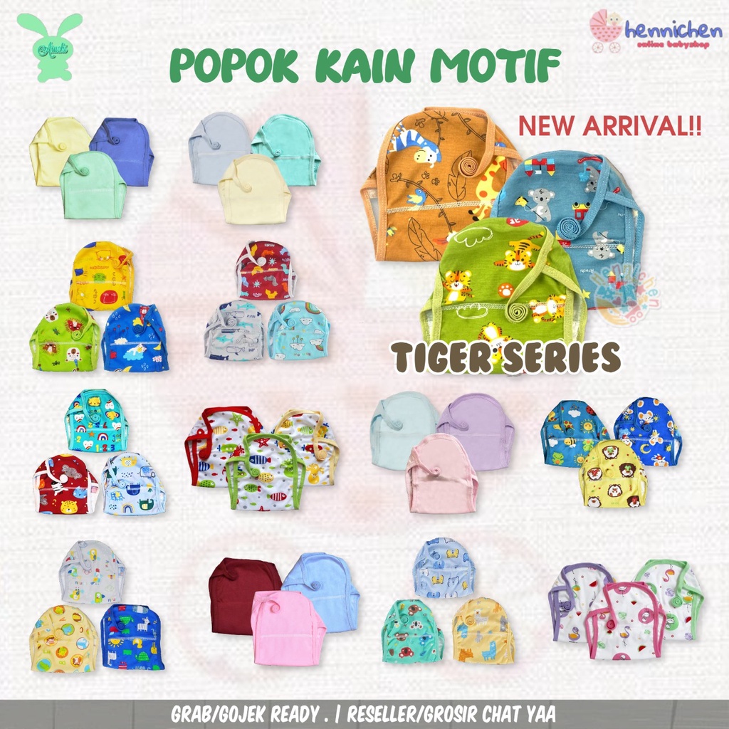 3 PCS Popok kain MOTIF Bayi Aruchi velvet  Bahan Lembut  ISI 3 PCS