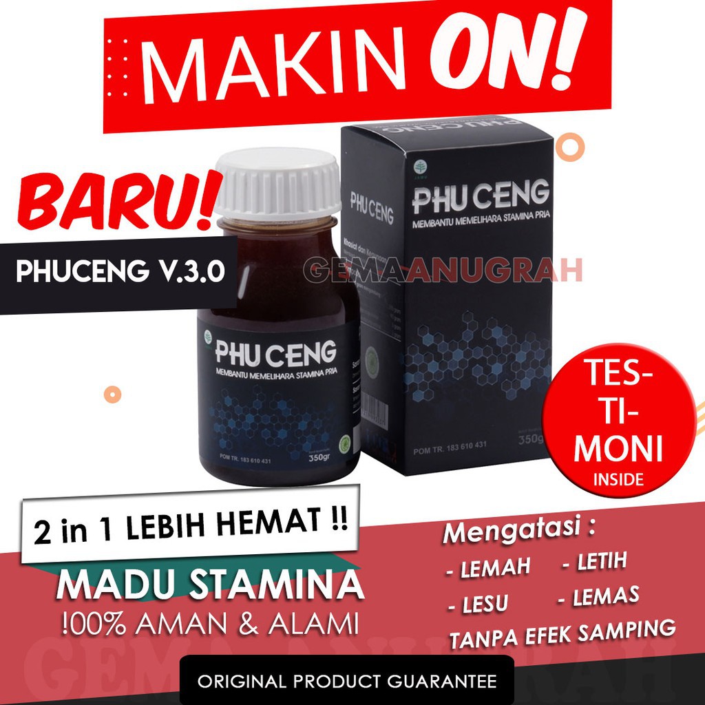 Phuceng 2 Botol (MADU PHUCENG ORIGINAL) | Madu Stamina Madu Vitalitas Pria Madu Kuat Untuk Kesehatan