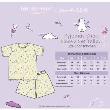 Baabaasheepz x Mmehuillet Short Sleeve Piyama Flamingo Adult