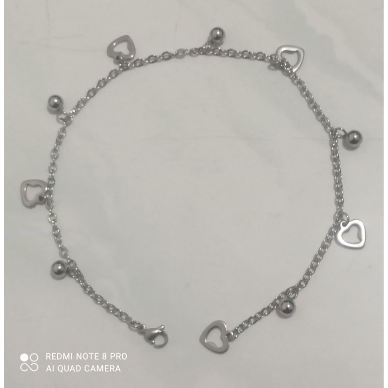 GELANG KAKI TITANIUM WANITA ANTI KARAT