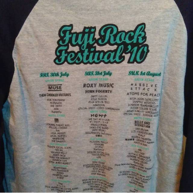 T shirt Fuji rock tahun 2010 ( rare )