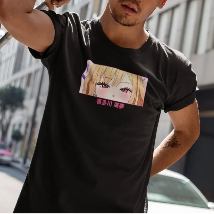 Tshirt Marin Kitagawa Eyes Anime Manga Sono Bisque Doll wa Koi o Suru My Dress-Up Darling Premium Unisex