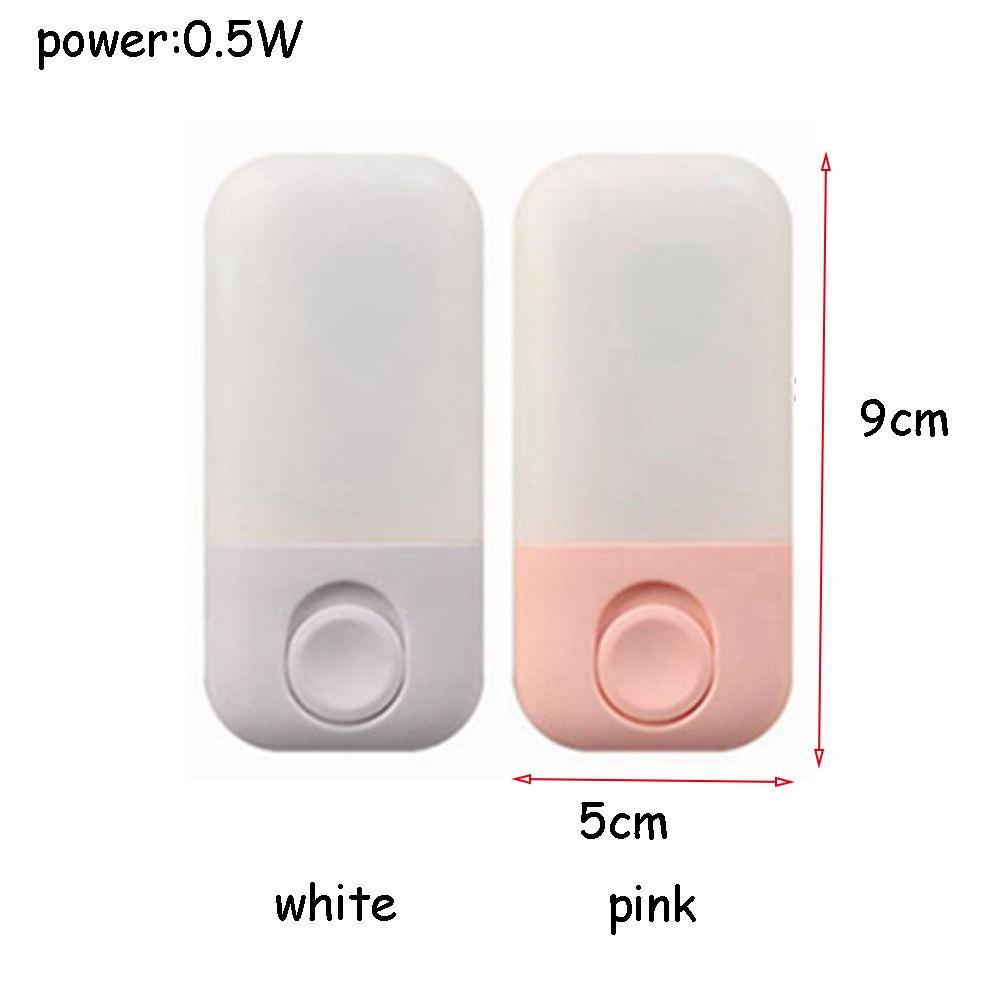 【 ELEGANT 】 Lampu Tidur Hemat Energi EU/CN Plug Dimmer LED Plug-in Saklar Manual Penerangan Rumah